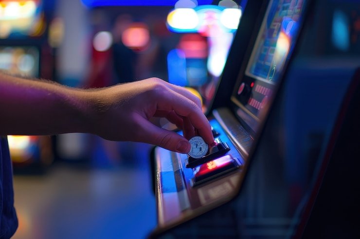 Contoh tata letak kartu Texas Hold'em Bonus dengan hole cards dan kartu komunitas